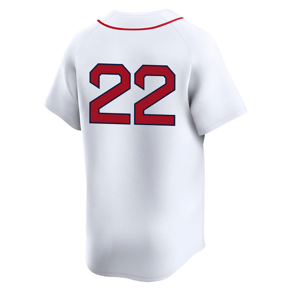 Silnrao B.Red Sox #22 Garrett Whitlock Player White Limited Home Game Stitched Jerseys