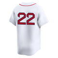 Silnrao B.Red Sox #22 Garrett Whitlock Player White Limited Home Game Stitched Jerseys