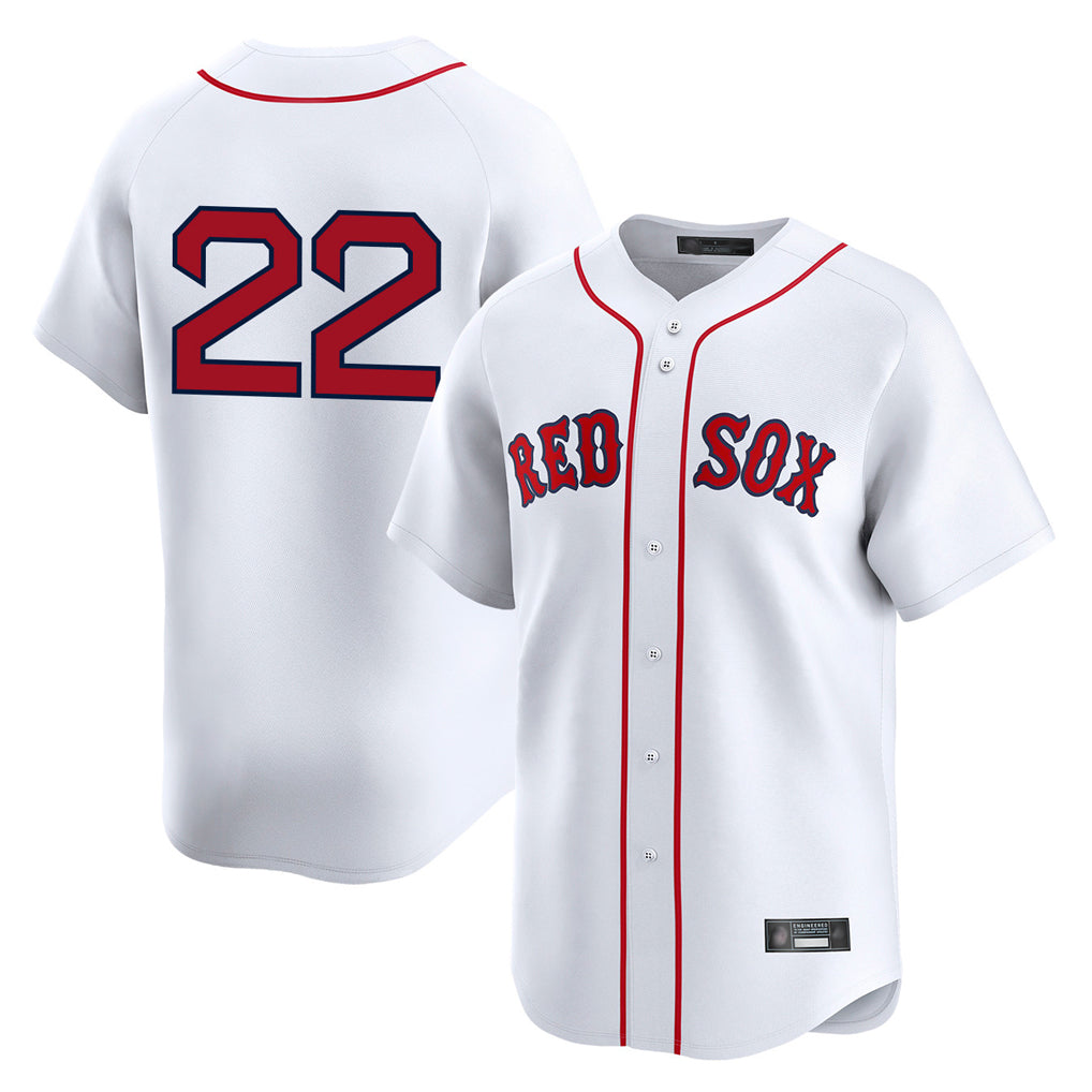 Silnrao B.Red Sox #22 Garrett Whitlock Player White Limited Home Game Stitched Jerseys1