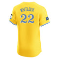 Silnrao B.Red Sox #22 Garrett Whitlock Player Yellow Limited Elite Home Game Stitched Jerseys