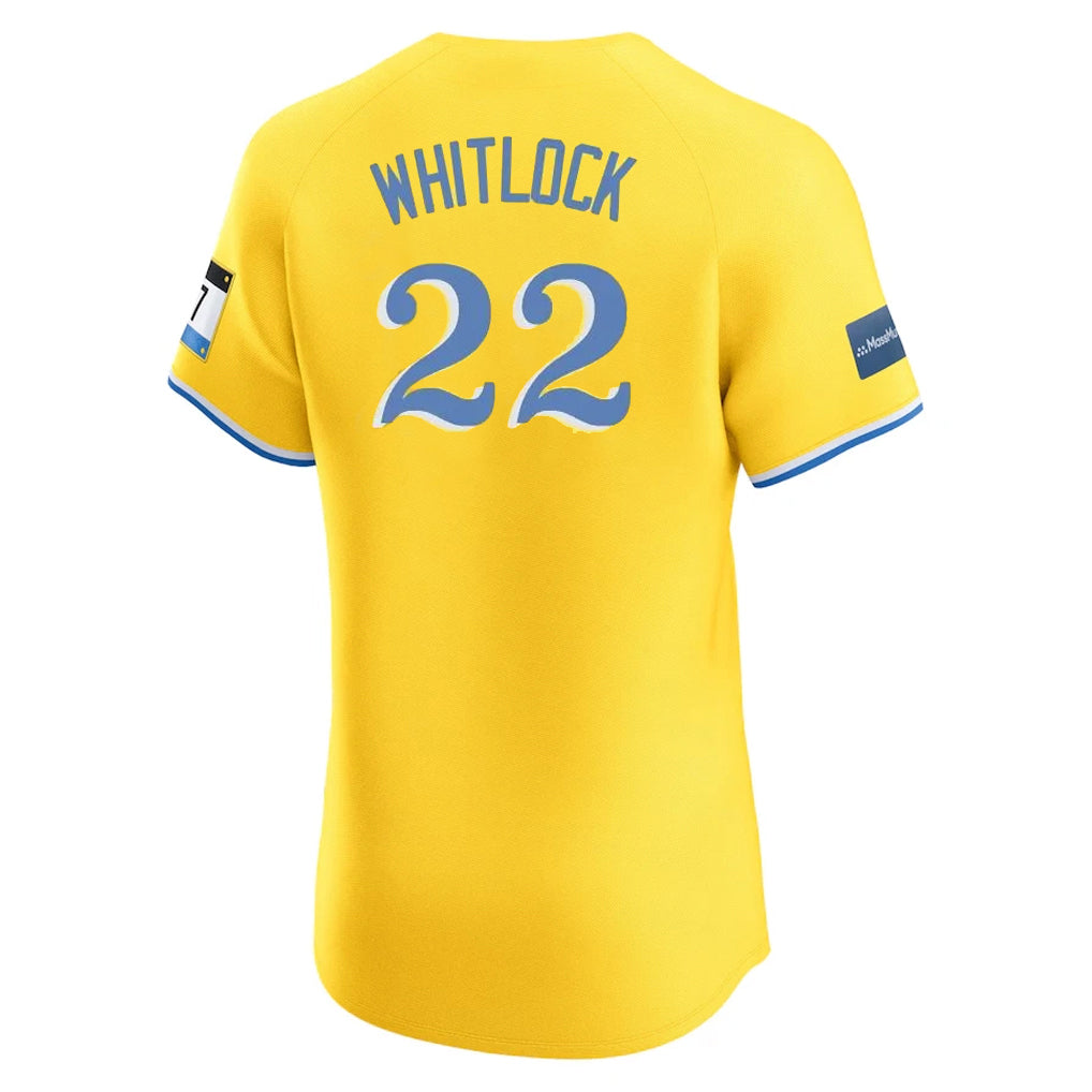 Silnrao B.Red Sox #22 Garrett Whitlock Player Yellow Limited Elite Home Game Stitched Jerseys