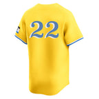 Silnrao B.Red Sox #22 Garrett Whitlock Player Yellow Limited Home Game Stitched Jerseys