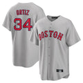 Silnrao B.Red Sox #34 David Ortiz Player Gray Road Home Game Stitched Jerseys1