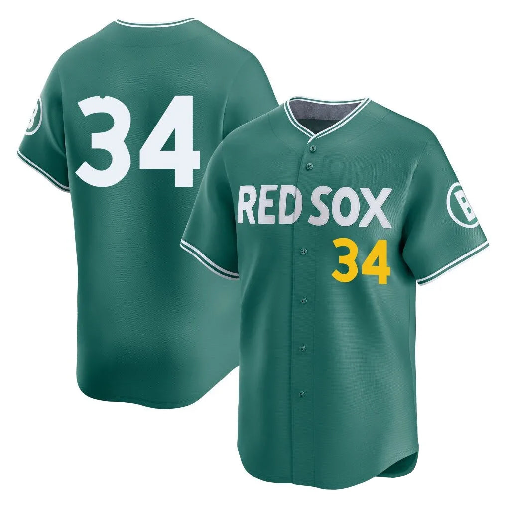 Silnrao B.Red Sox #34 David Ortiz Player Green City Connect Limited Home Game Stitched Jerseys1