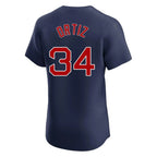 Silnrao B.Red Sox #34 David Ortiz Player Navy Limited Elite Home Game Stitched Jerseys