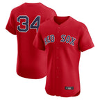 Silnrao B.Red Sox #34 David Ortiz Player Red Limited Elite Home Game Stitched Jerseys1
