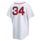 Silnrao B.Red Sox #34 David Ortiz Player White Home Game Stitched Jerseys
