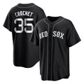 Silnrao B.Red Sox #35 Garrett Crochet Player Black Home Game Stitched Jerseys