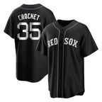 Silnrao B.Red Sox #35 Garrett Crochet Player Black Home Game Stitched Jerseys