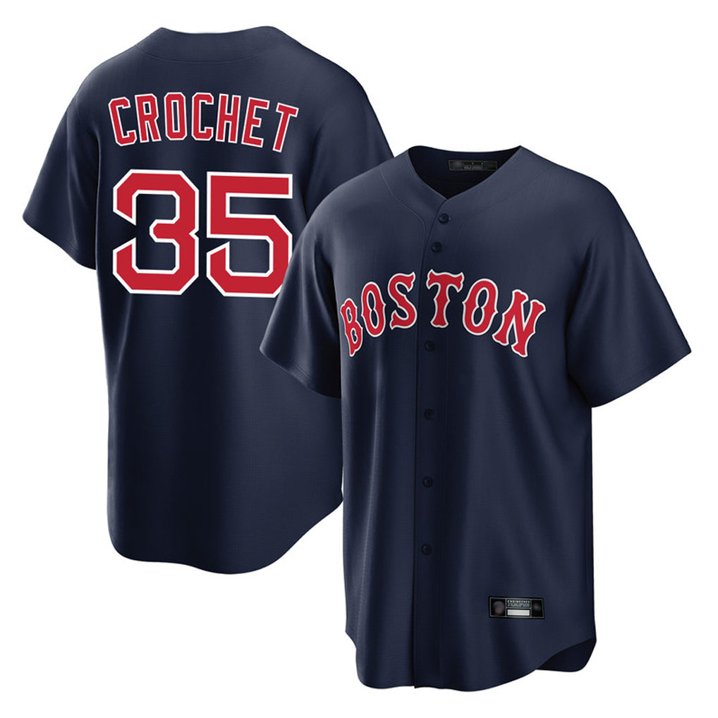 Silnrao B.Red Sox #35 Garrett Crochet Player Navy Home Game Stitched Jerseys1