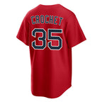 Silnrao B.Red Sox #35 Garrett Crochet Player Red Home Game Stitched Jerseys