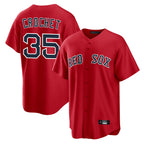 Silnrao B.Red Sox #35 Garrett Crochet Player Red Home Game Stitched Jerseys1