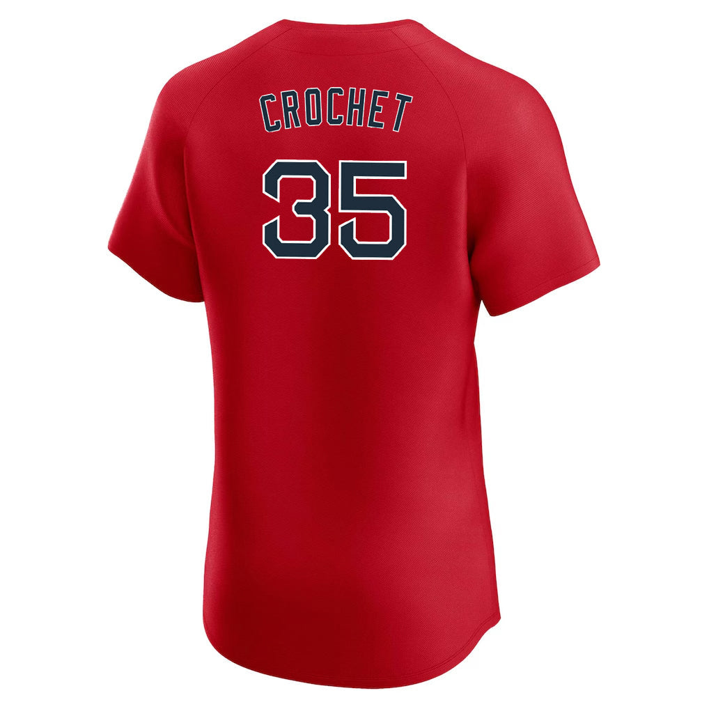 Silnrao B.Red Sox #35 Garrett Crochet Player Red Limited Elite Home Game Stitched Jerseys
