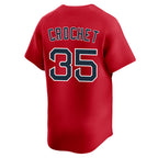 Silnrao B.Red Sox #35 Garrett Crochet Player Red Limited Home Game Stitched Jerseys