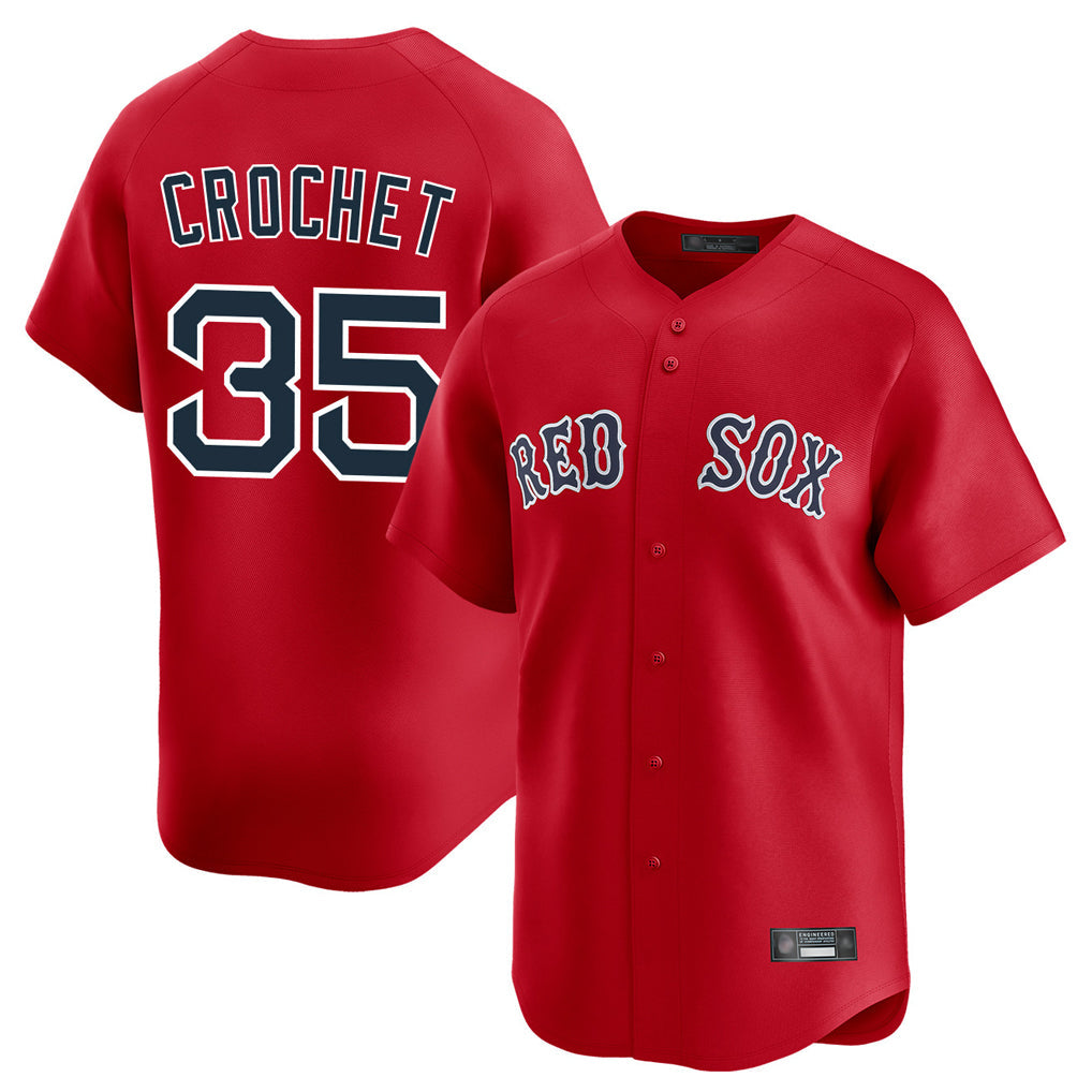 Silnrao B.Red Sox #35 Garrett Crochet Player Red Limited Home Game Stitched Jerseys1