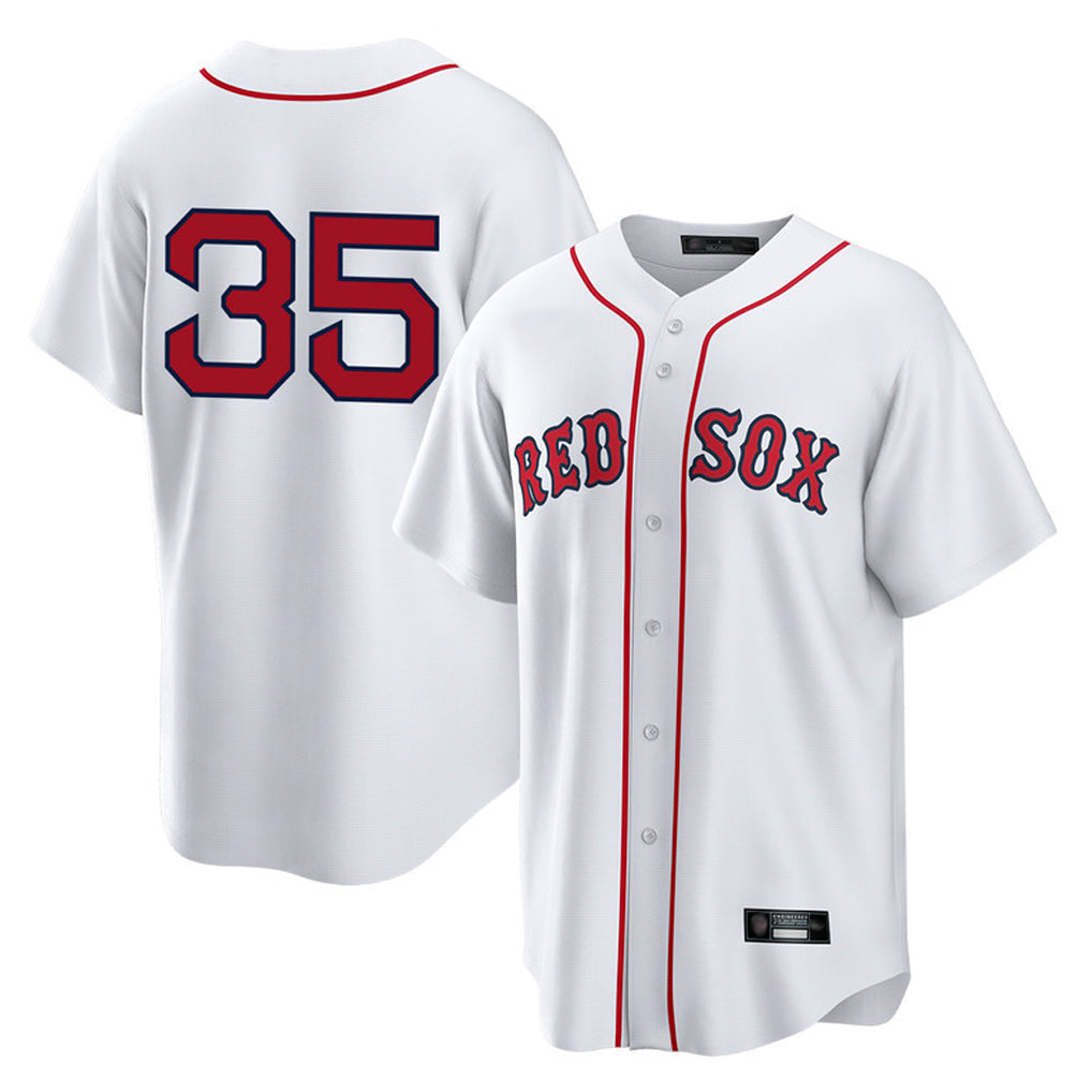 Silnrao B.Red Sox #35 Garrett Crochet Player White Home Game Stitched Jerseys1
