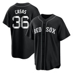 Silnrao B.Red Sox #36 Triston Casas Player Black Home Game Stitched Jerseys