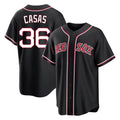 Silnrao B.Red Sox #36 Triston Casas Player Black Out Home Game Stitched Jerseys