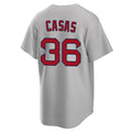 Silnrao B.Red Sox #36 Triston Casas Player Gray Road Home Game Stitched Jerseys
