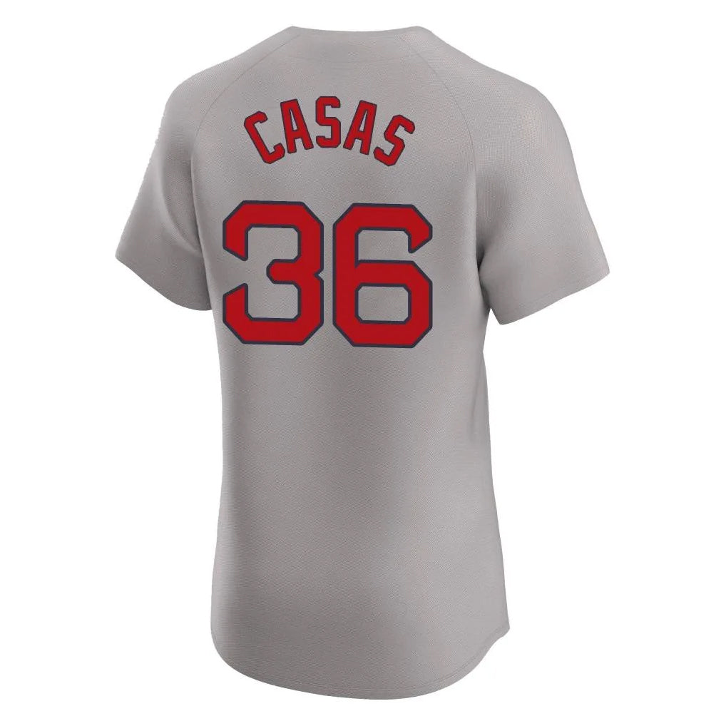 Silnrao B.Red Sox #36 Triston Casas Player Gray Road Limited Elite Home Game Stitched Jerseys