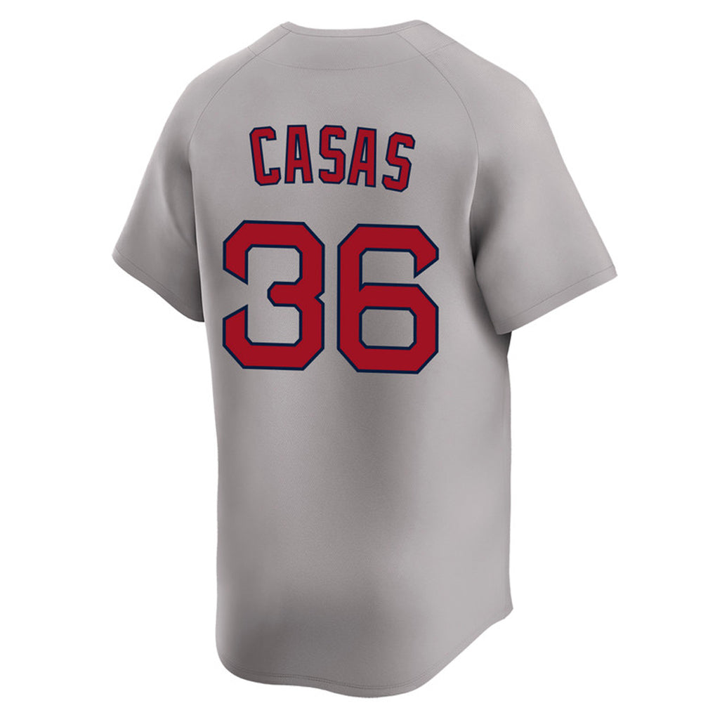 Silnrao B.Red Sox #36 Triston Casas Player Gray Road Limited Home Game Stitched Jerseys