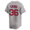 Silnrao B.Red Sox #36 Triston Casas Player Gray Road Limited Home Game Stitched Jerseys