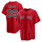 Silnrao B.Red Sox #36 Triston Casas Player Red Home Game Stitched Jerseys1