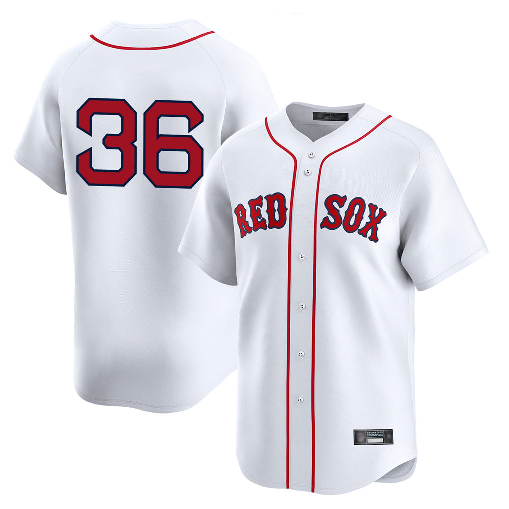 Silnrao B.Red Sox #36 Triston Casas Player White Limited Home Game Stitched Jerseys1