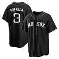 Silnrao B.Red Sox #3 Ceddanne Rafaela Player Black Home Game Stitched Jerseys