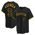 Silnrao B.Red Sox #3 Ceddanne Rafaela Player Black Snake Skin City Home Game Stitched Jerseys
