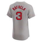 Silnrao B.Red Sox #3 Ceddanne Rafaela Player Gray Road Limited Elite Home Game Stitched Jerseys