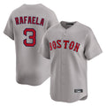 Silnrao B.Red Sox #3 Ceddanne Rafaela Player Gray Road Limited Home Game Stitched Jerseys1