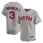 Silnrao B.Red Sox #3 Ceddanne Rafaela Player Gray Road Limited Home Game Stitched Jerseys1