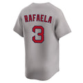 Silnrao B.Red Sox #3 Ceddanne Rafaela Player Gray Road Limited Home Game Stitched Jerseys