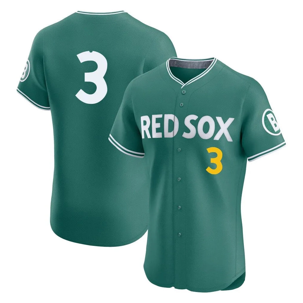 Silnrao B.Red Sox #3 Ceddanne Rafaela Player Green City Connect Limited Elite Home Game Stitched Jerseys1