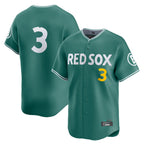 Silnrao B.Red Sox #3 Ceddanne Rafaela Player Green City Connect Limited Home Game Stitched Jerseys1