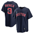 Silnrao B.Red Sox #3 Ceddanne Rafaela Player Navy Home Game Stitched Jerseys1