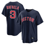 Silnrao B.Red Sox #3 Ceddanne Rafaela Player Navy Home Game Stitched Jerseys1