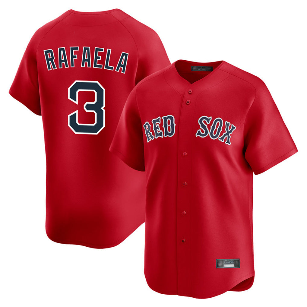 Silnrao B.Red Sox #3 Ceddanne Rafaela Player Red Limited Home Game Stitched Jerseys1