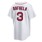Silnrao B.Red Sox #3 Ceddanne Rafaela Player White Home Game Stitched Jerseys