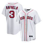 Silnrao B.Red Sox #3 Ceddanne Rafaela Player White Home Game Stitched Jerseys1
