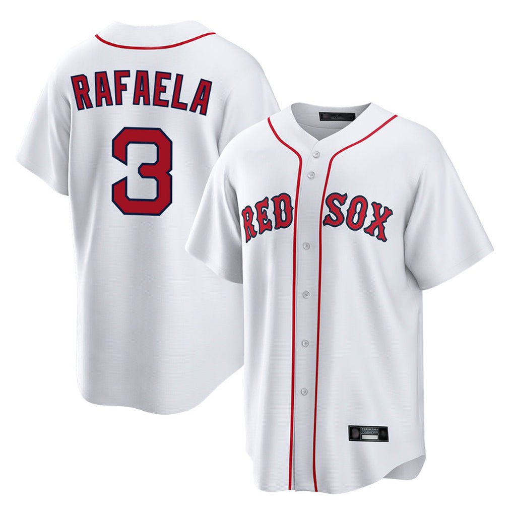 Silnrao B.Red Sox #3 Ceddanne Rafaela Player White Home Game Stitched Jerseys1
