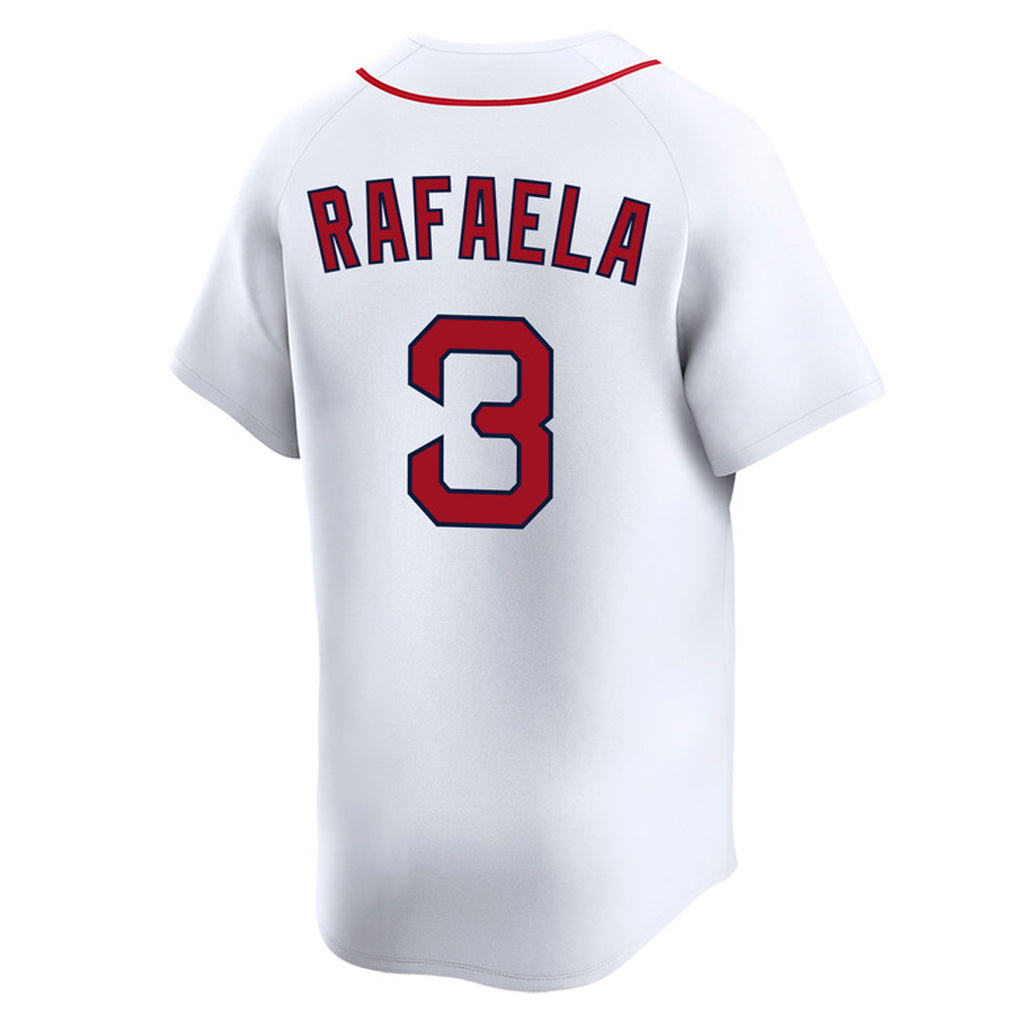 Silnrao B.Red Sox #3 Ceddanne Rafaela Player White Limited Home Game Stitched Jerseys