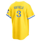 Silnrao B.Red Sox #3 Ceddanne Rafaela Player Yellow Home Game Stitched Jerseys