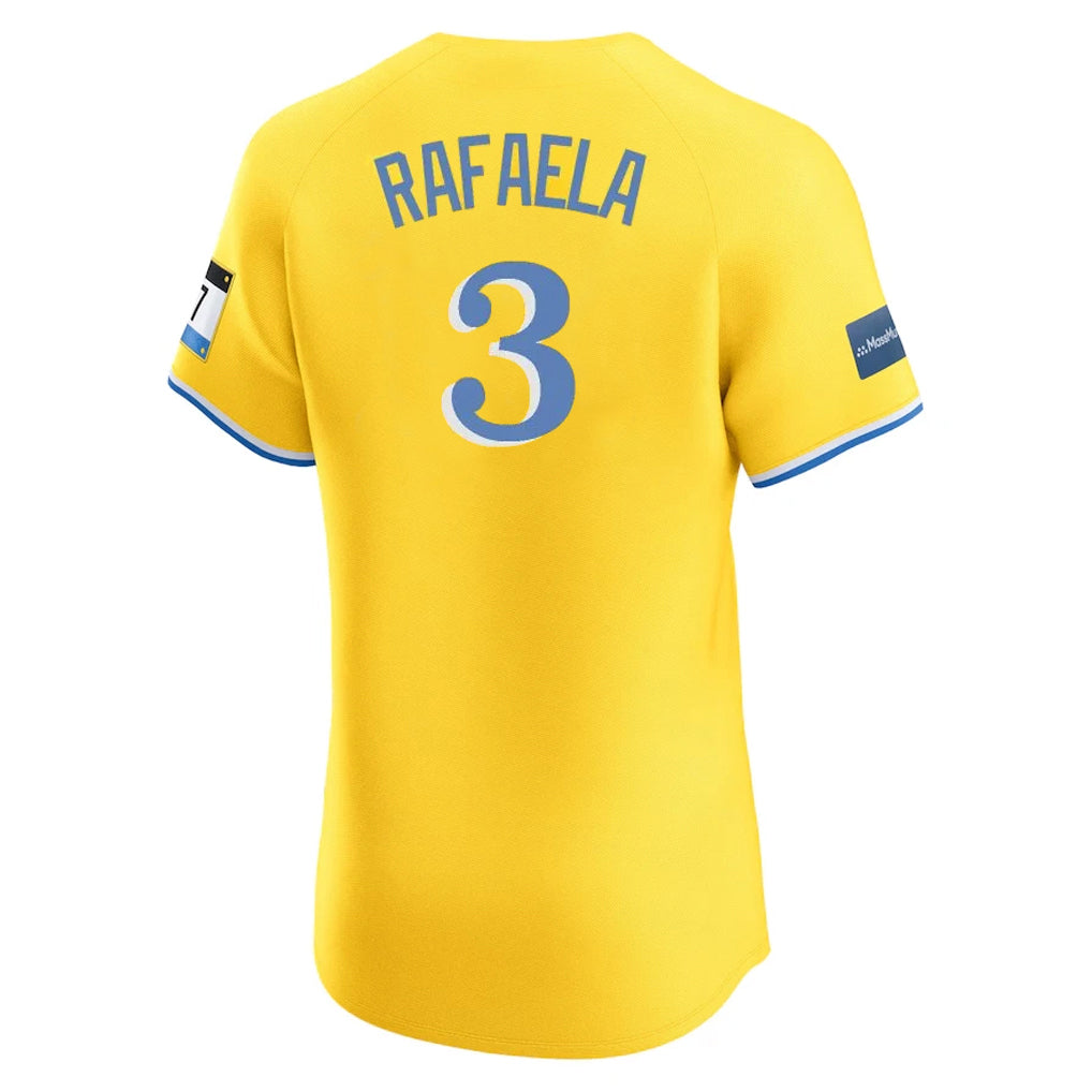 Silnrao B.Red Sox #3 Ceddanne Rafaela Player Yellow Limited Elite Home Game Stitched Jerseys