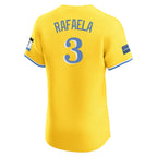 Silnrao B.Red Sox #3 Ceddanne Rafaela Player Yellow Limited Elite Home Game Stitched Jerseys