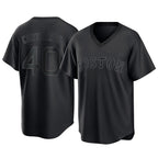 Silnrao B.Red Sox #40 Willson Contreras Player Black T-shirt Home Game Stitched Jerseys