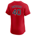 Silnrao B.Red Sox #40 Willson Contreras Player Red Limited Elite Home Game Stitched Jerseys