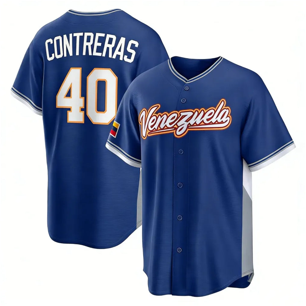 Silnrao B.Red Sox #40 Willson Contreras Player Royal 2026 World Classic Limited Home Game Stitched Jerseys