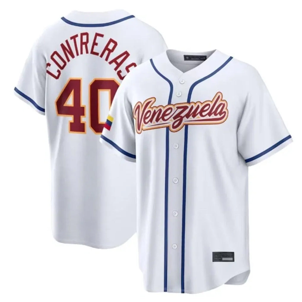 Silnrao B.Red Sox #40 Willson Contreras Player White 2026 World Classic Limited Home Game Stitched Jerseys
